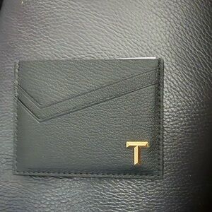 Tiffany & Co Tiffany T Card Case Holder Black